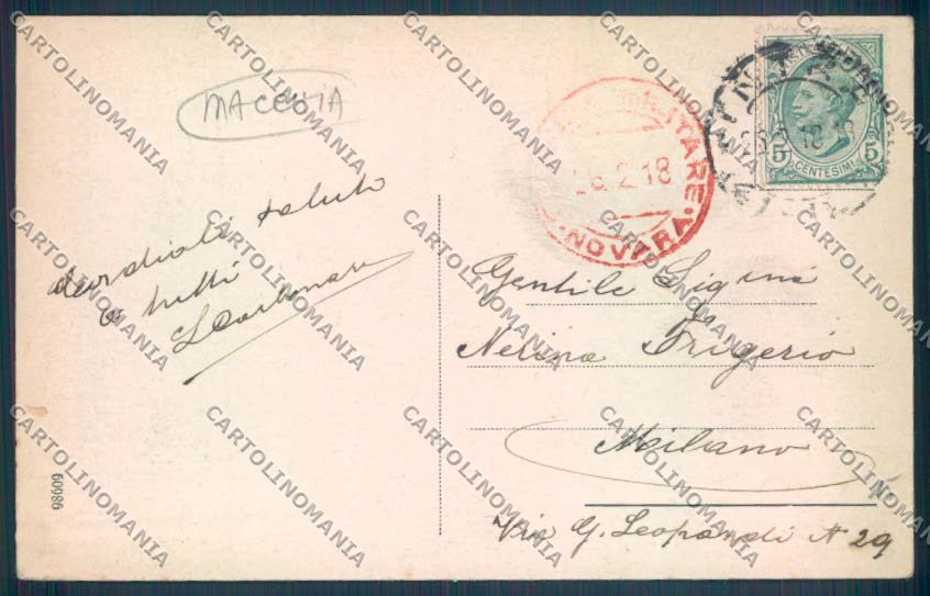 Verbania Intra MACCHIA cartolina ZQ5771 – retro