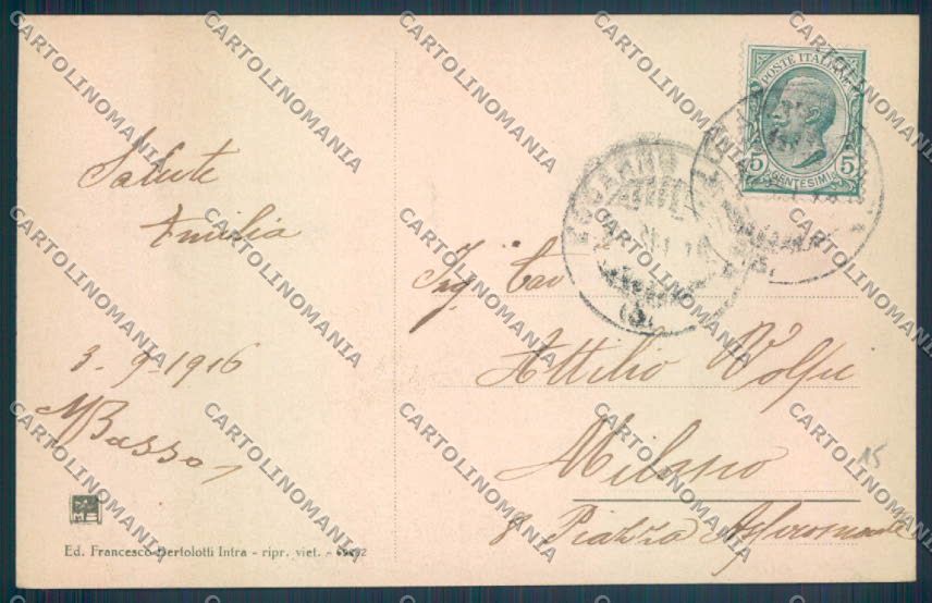 Verbania Intra cartolina ZQ5782 – retro