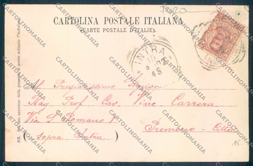 Verbania Intra FORO cartolina ZQ5783 – retro