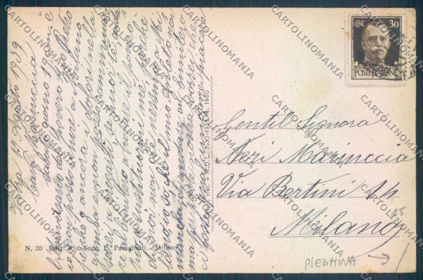 Verbania Intra PIEGHINA cartolina ZQ5789 – retro