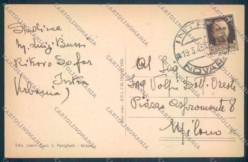 Verbania Intra Battello cartolina ZQ5791 – retro