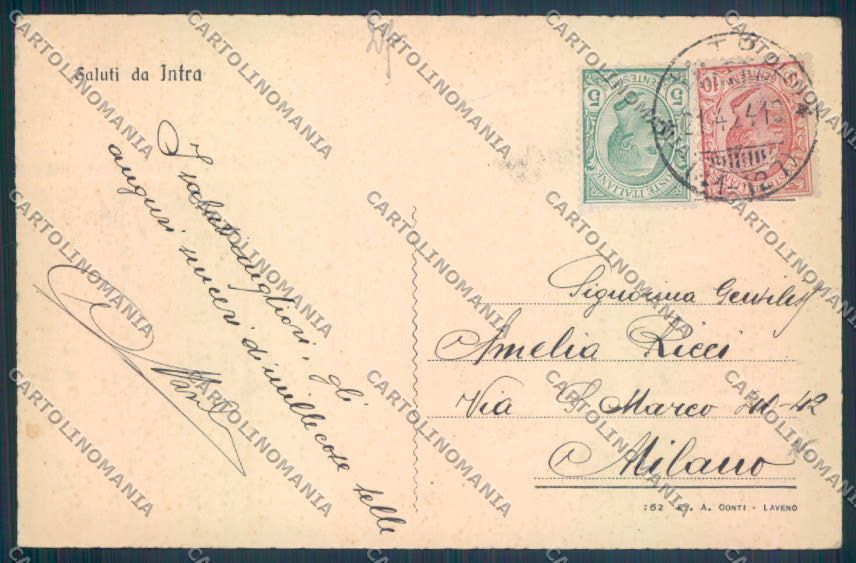 Verbania Intra cartolina ZQ5793 – retro