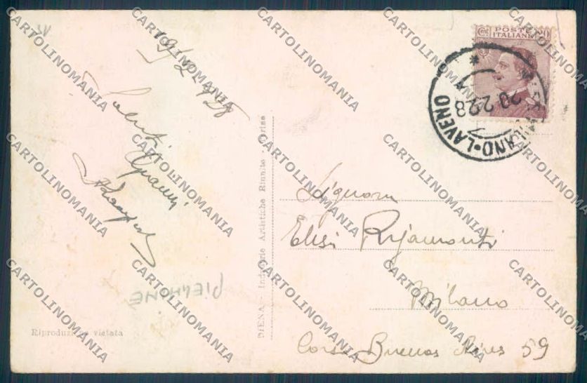 Verbania Intra Battello PIEGHINE cartolina ZQ5806 – retro
