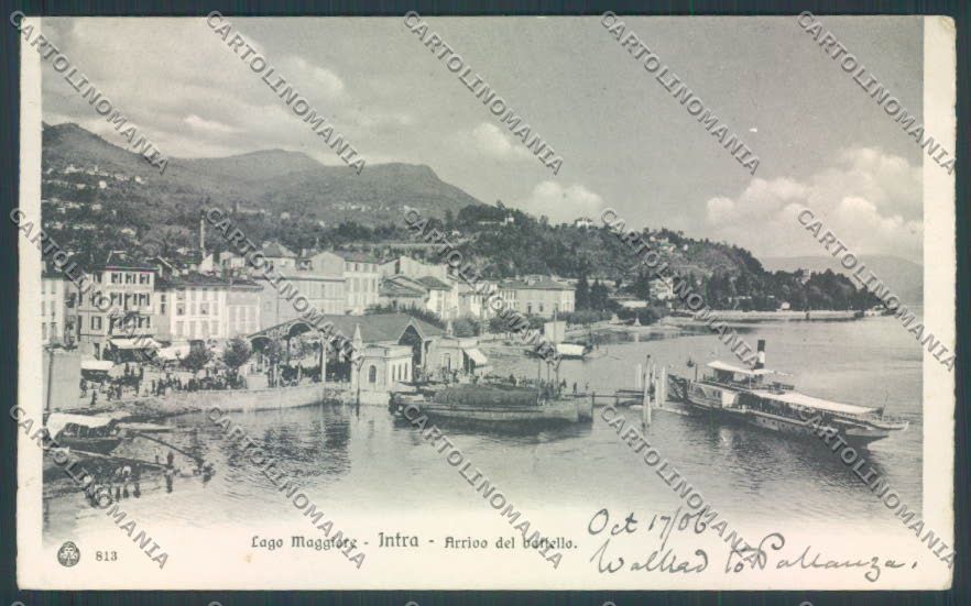 Verbania Intra Battello cartolina ZQ5811 – fronte