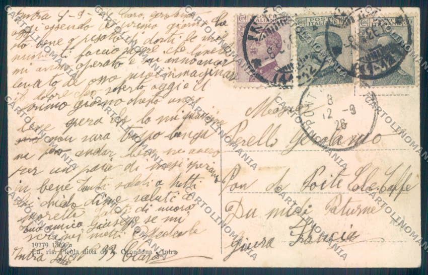 Verbania Intra Battello cartolina ZQ5815 – retro