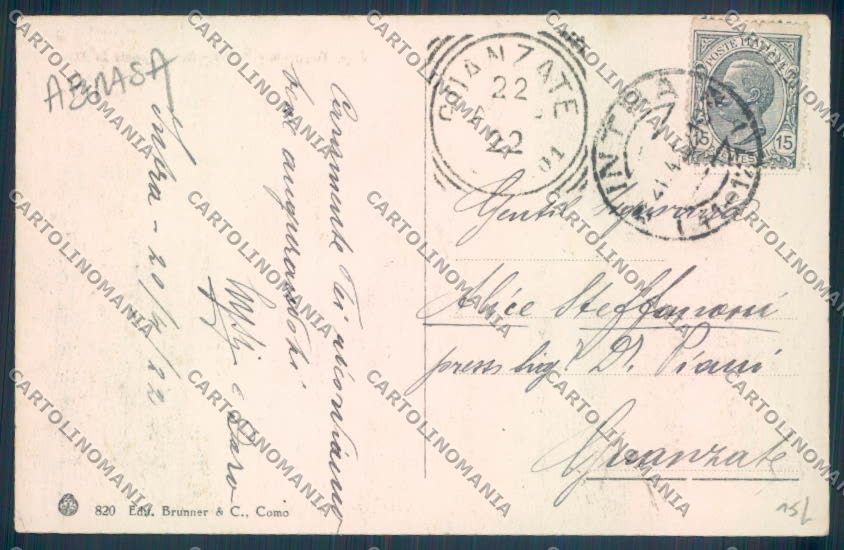 Verbania Intra ABRASA cartolina ZQ5822 – retro