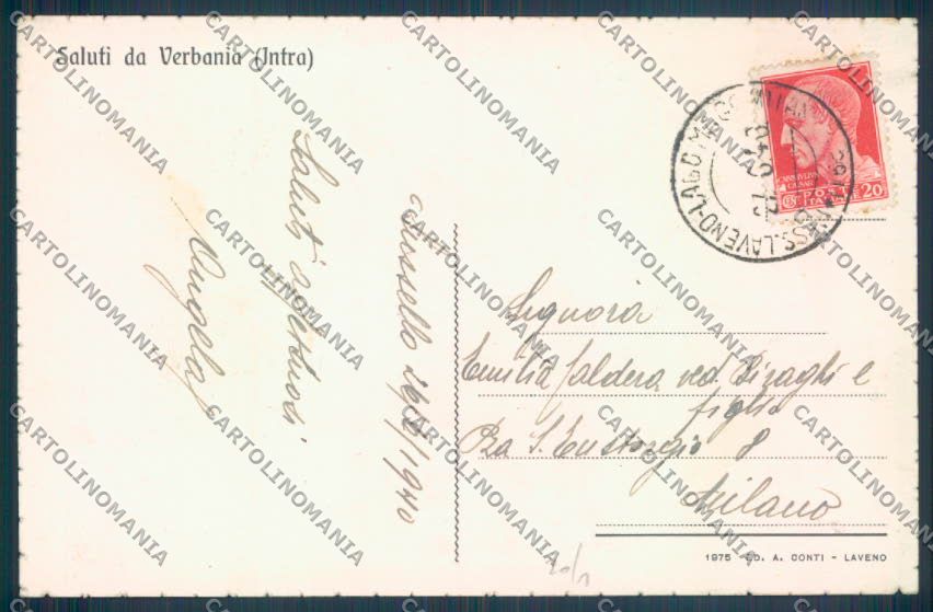 Verbania Intra cartolina ZQ5835 – retro