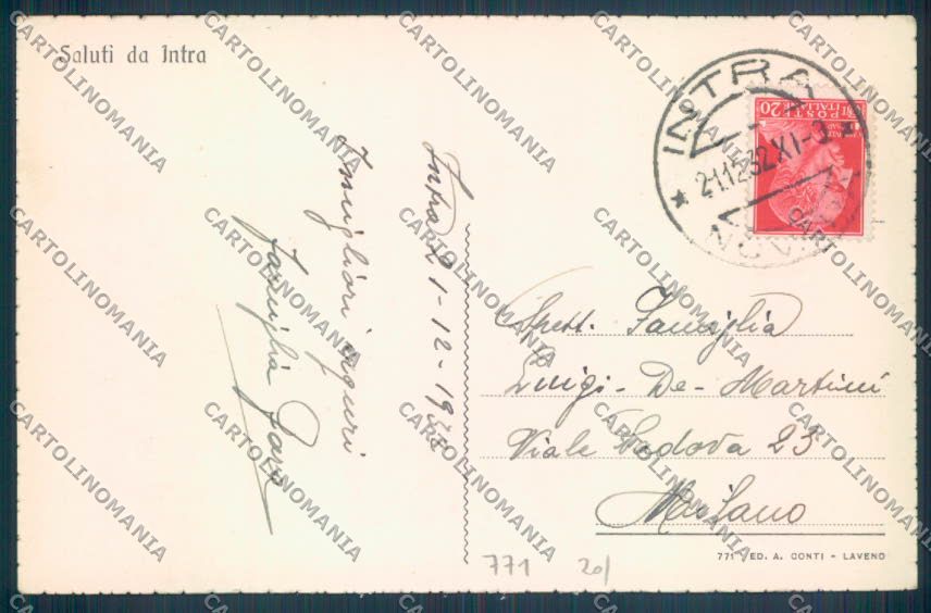 Verbania Intra cartolina ZQ5839 – retro
