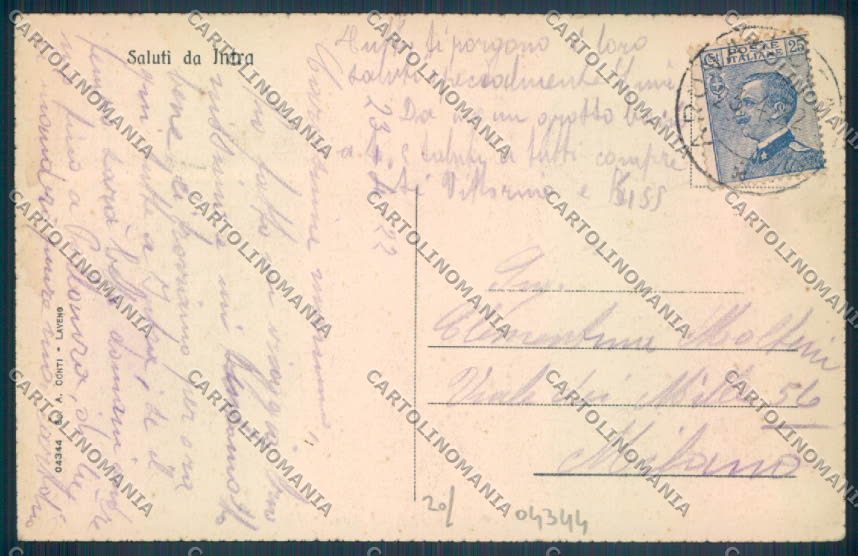 Verbania Intra Battello cartolina ZQ5840 – retro