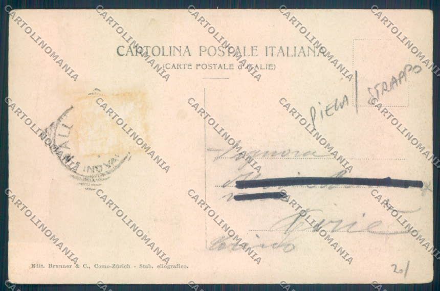 Verbania Intra PIEGA STRAPPO cartolina ZQ5854 – retro