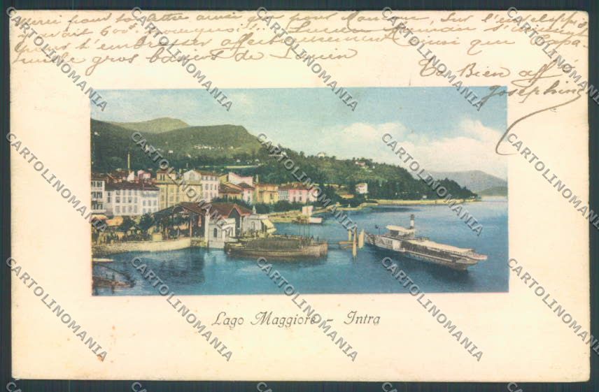 Verbania Intra Battello cartolina ZQ5855 – fronte