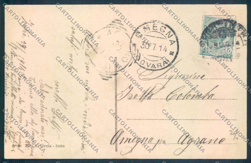 Verbania Intra Barca cartolina ZQ5856 – retro