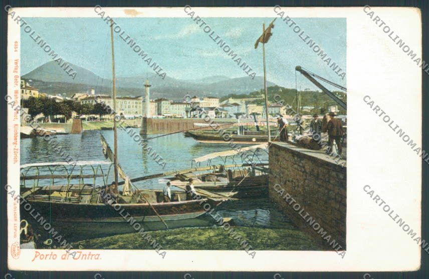 Verbania Intra Barca cartolina ZQ5868 – fronte
