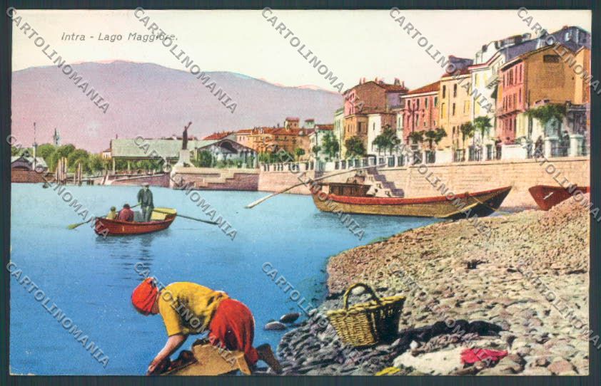 Verbania Intra Barca cartolina ZQ5882 – fronte