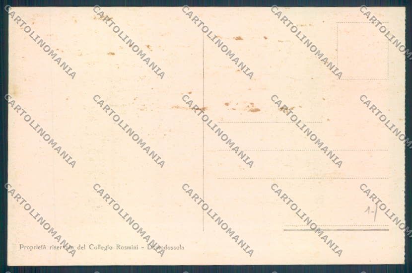 Verbania Domodossola Collegio cartolina ZQ5887 – retro