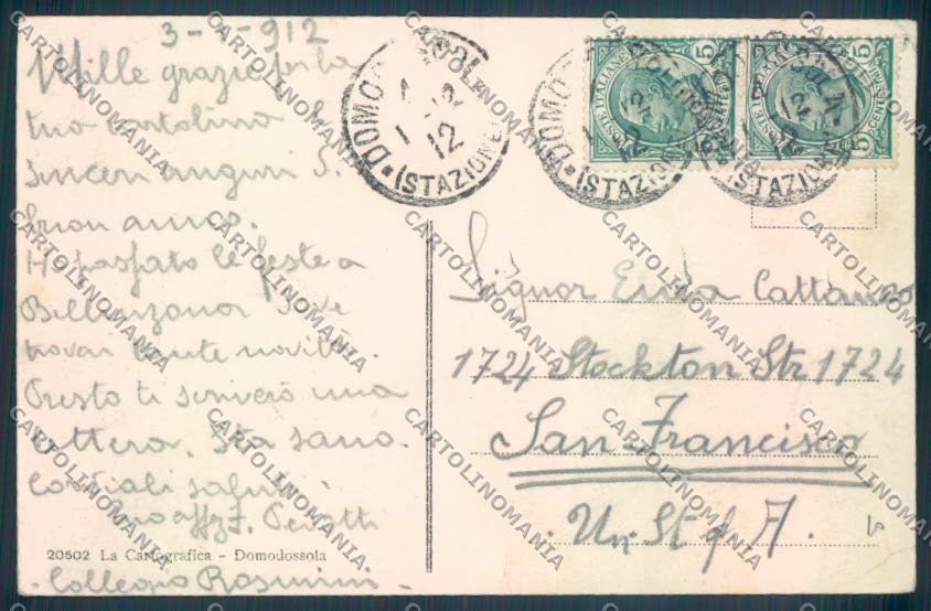 Verbania Domodossola cartolina ZQ5896 – retro
