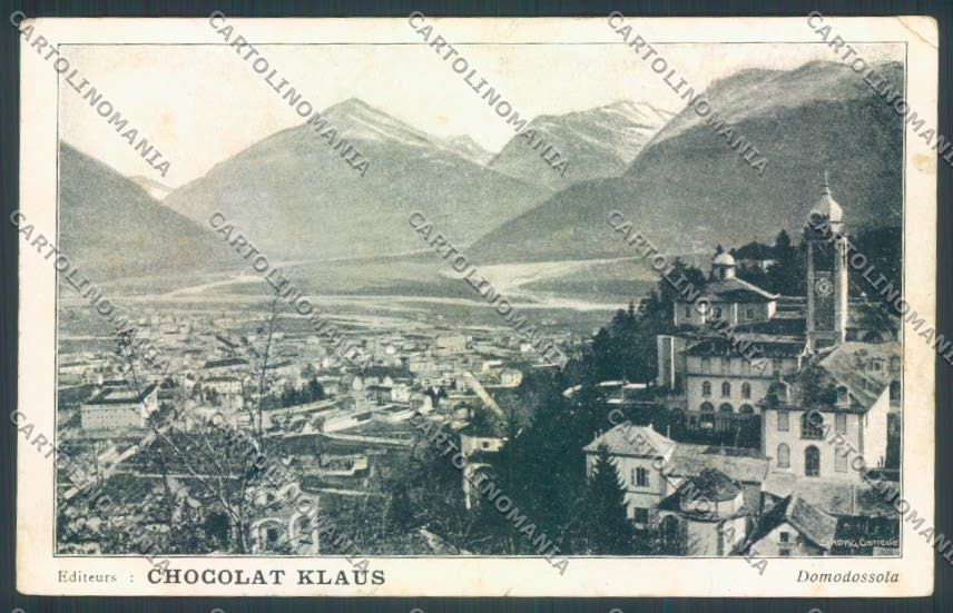 Verbania Domodossola PIEGATA cartolina ZQ5900 – fronte