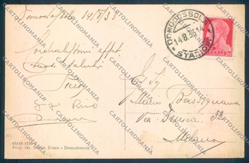 Verbania Domodossola cartolina ZQ5904 – retro