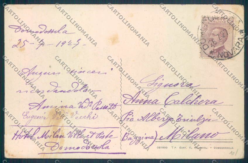 Verbania Domodossola cartolina ZQ5910 – retro