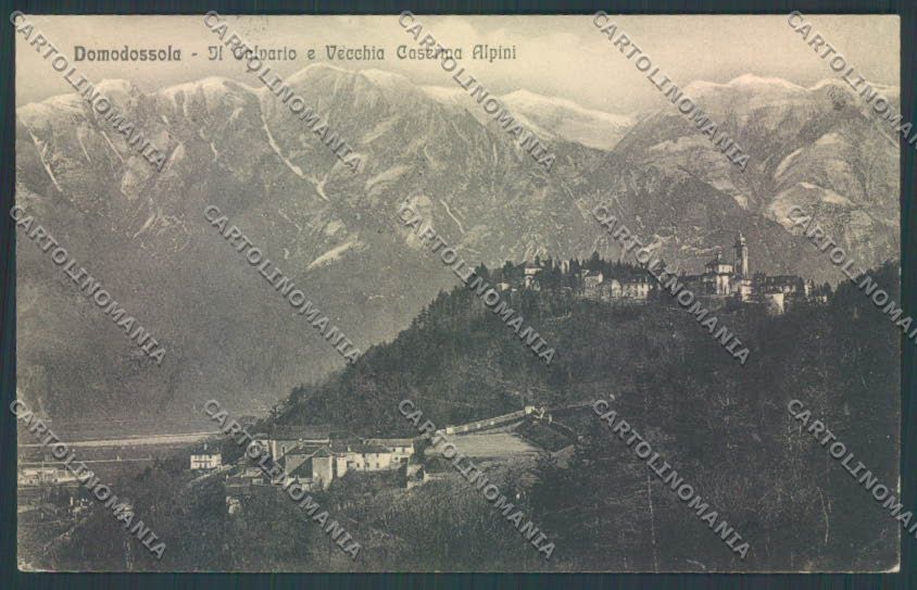 Verbania Domodossola Caserma Alpini cartolina ZQ5921 – fronte