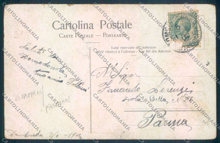 Verbania Domodossola STRAPPINI PIEGHINE cartolina ZQ5923 – retro