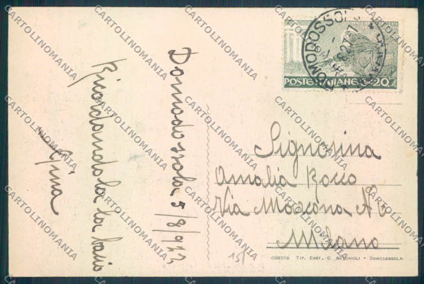 Verbania Domodossola cartolina ZQ5931 – retro
