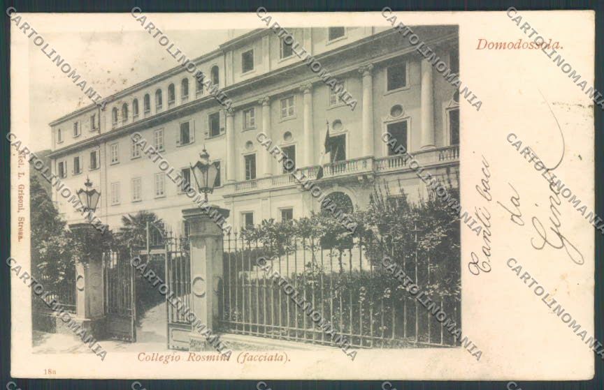 Verbania Domodossola Collegio cartolina ZQ5939 – fronte