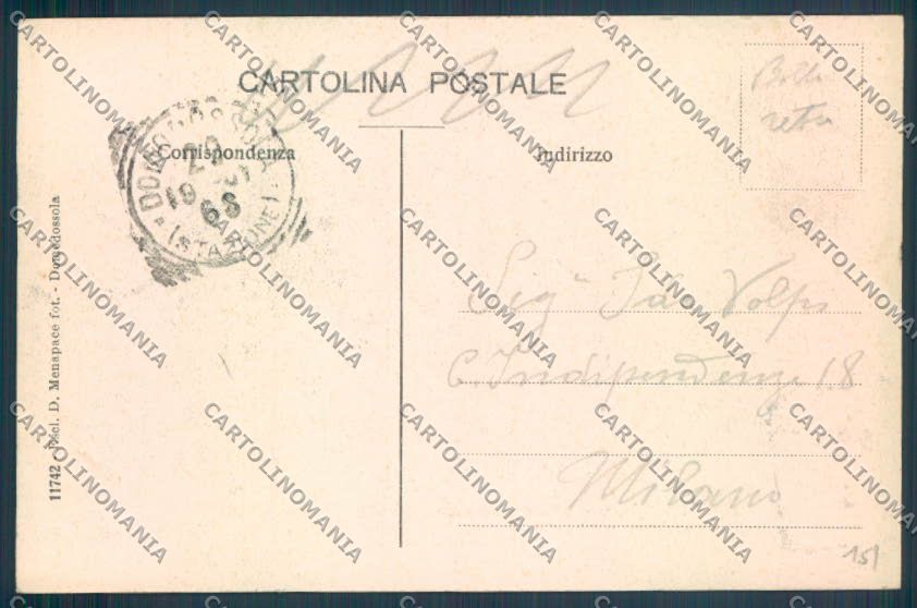 Verbania Domodossola Collegio cartolina ZQ5941 – retro