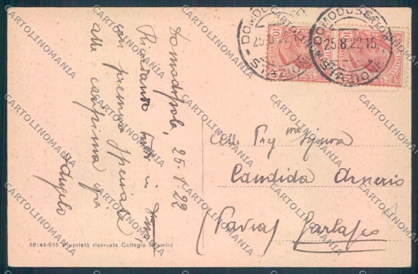 Verbania Domodossola Collegio cartolina ZQ5946 – retro