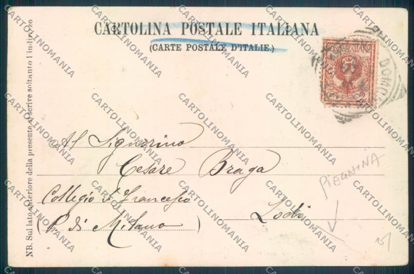 Verbania Domodossola Collegio PIEGHINA cartolina ZQ5949 – retro