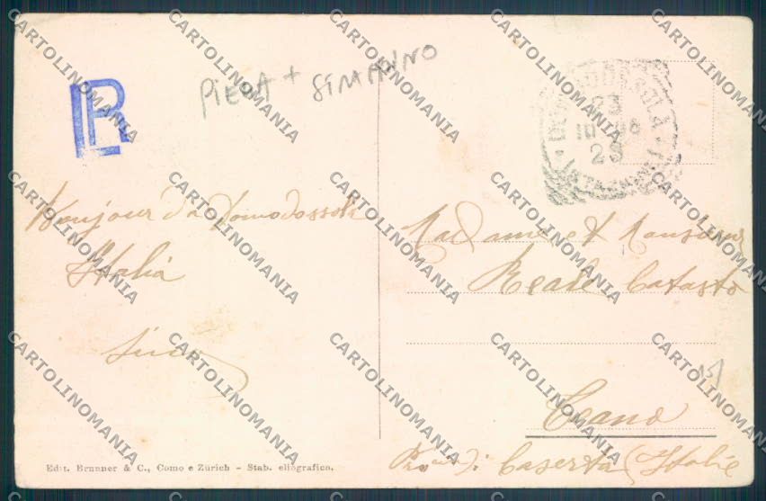 Verbania Domodossola PIEGA STRAPPINO cartolina ZQ5952 – retro