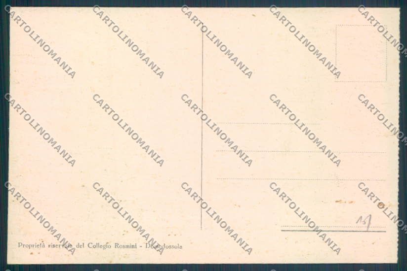Verbania Domodossola Collegio cartolina ZQ5961 – retro