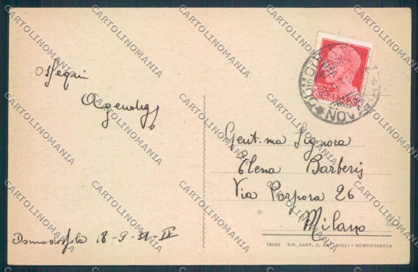 Verbania Domodossola cartolina ZQ5974 – retro