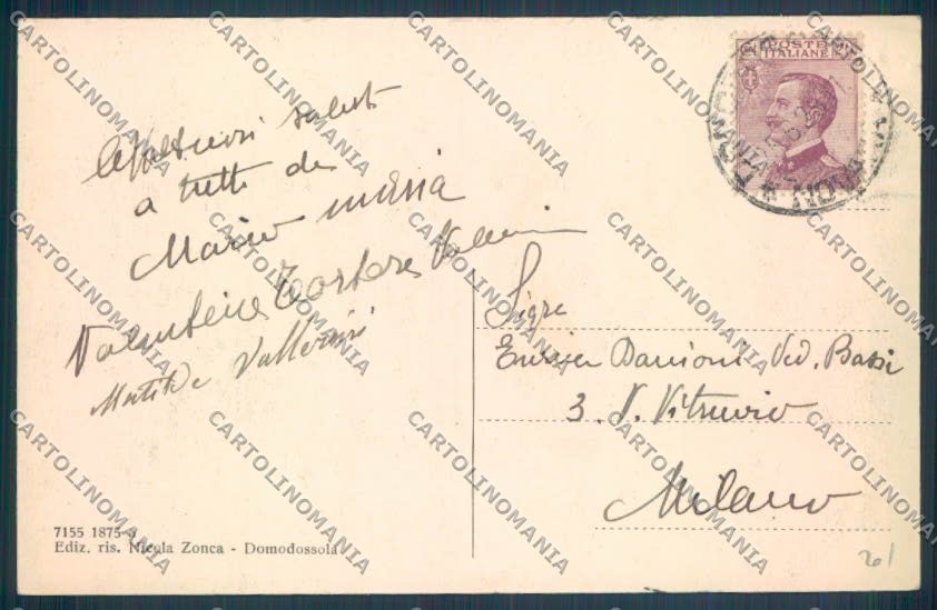 Verbania Domodossola cartolina ZQ5976 – retro