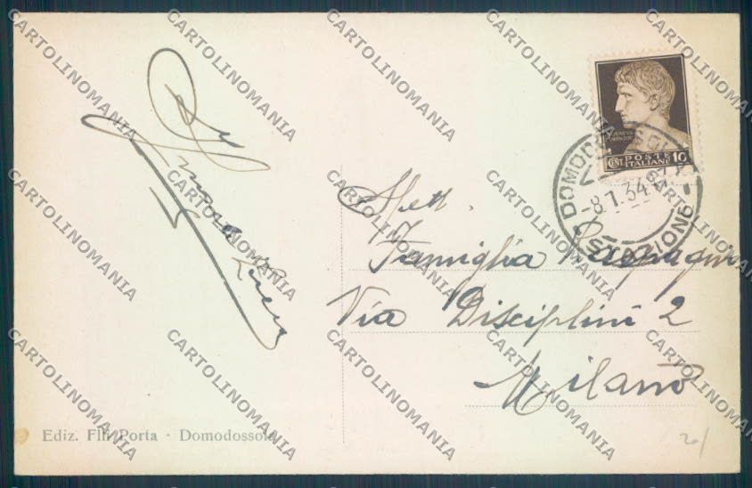 Verbania Domodossola cartolina ZQ5978 – retro