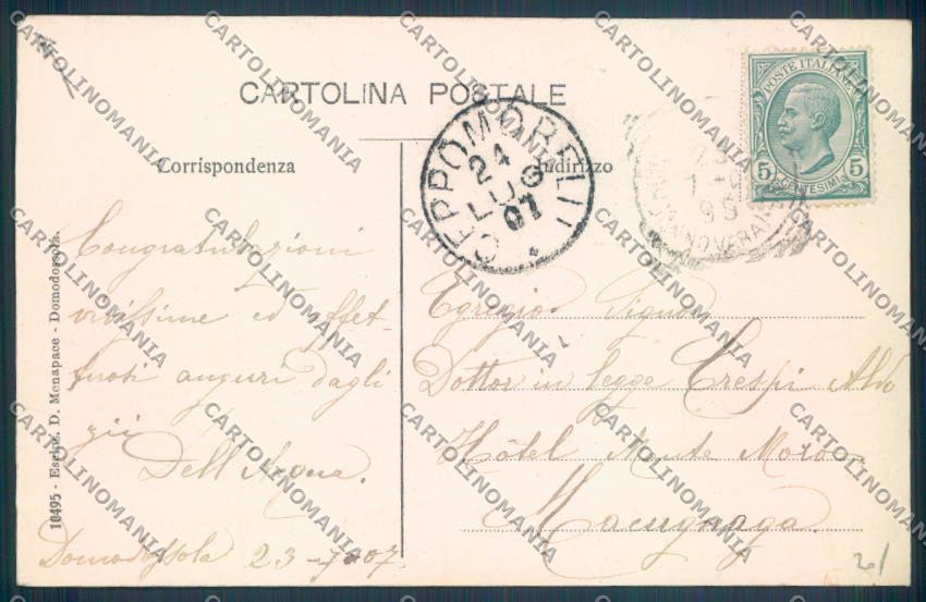 Verbania Domodossola cartolina ZQ5980 – retro