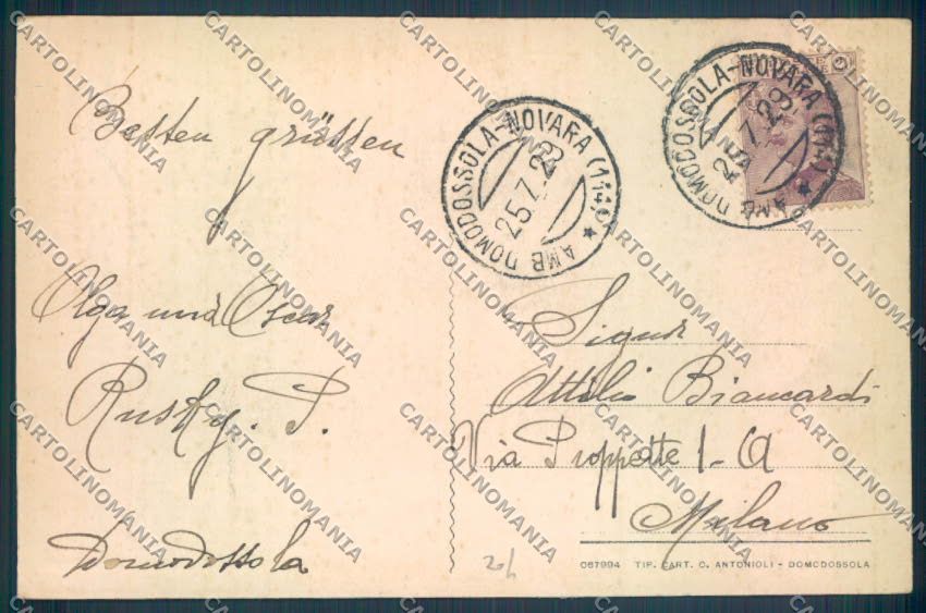 Verbania Domodossola cartolina ZQ5981 – retro