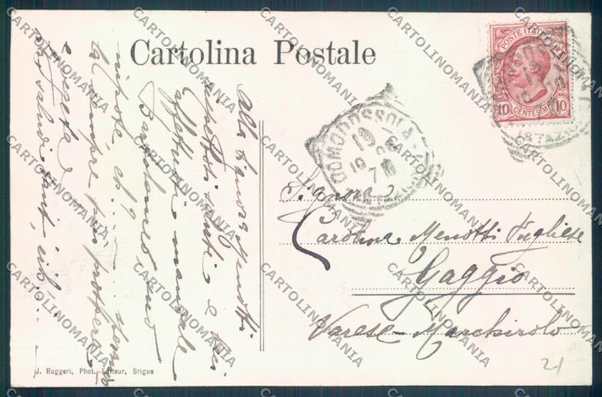 Verbania Domodossola Stazione cartolina ZQ5987 – retro