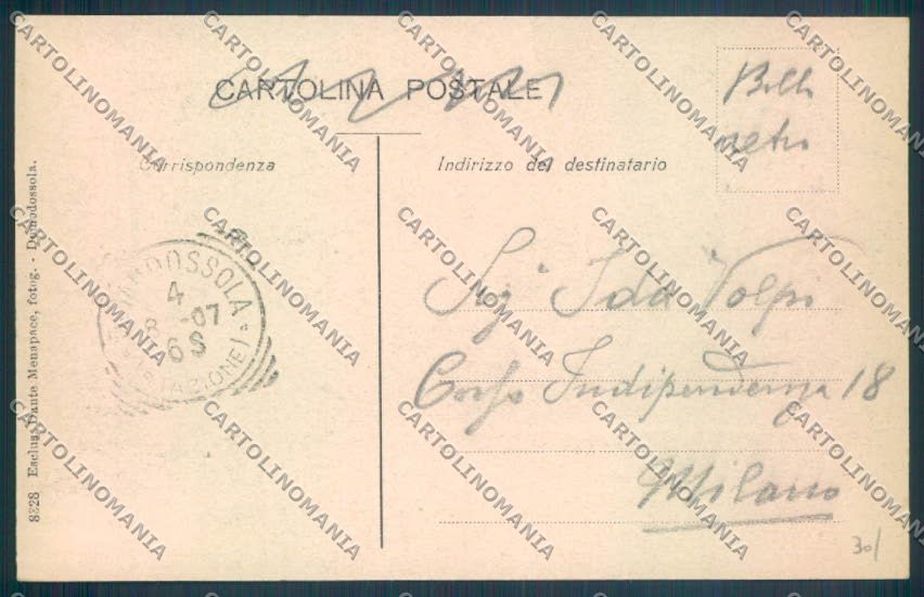 Verbania Domodossola Stazione cartolina ZQ6005 – retro