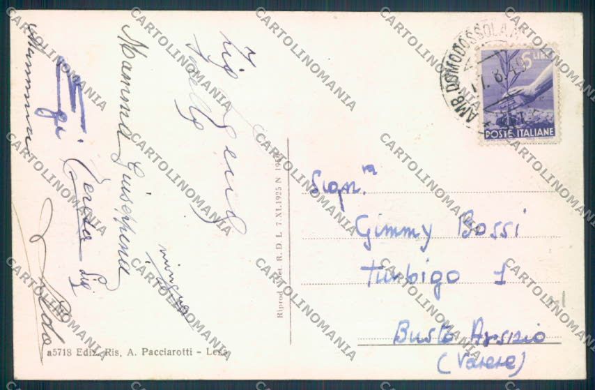 Novara Lesa cartolina ZQ6010 – retro
