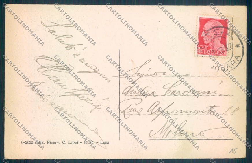 Novara Lesa cartolina ZQ6020 – retro