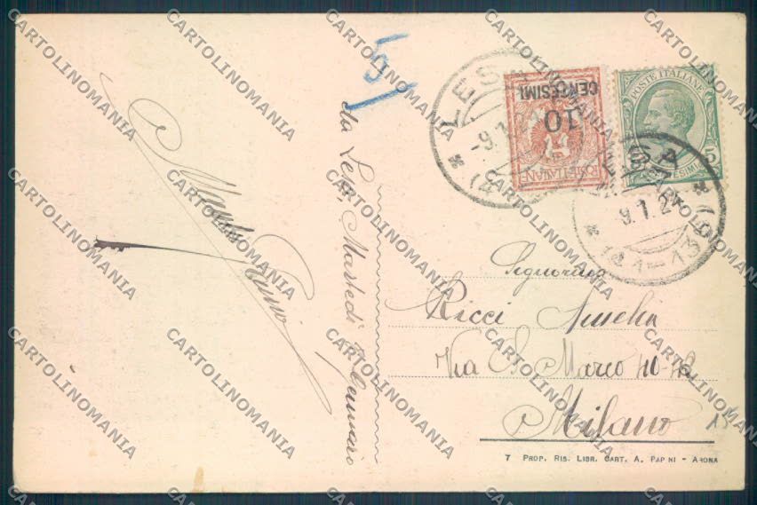 Novara Lesa cartolina ZQ6022 – retro