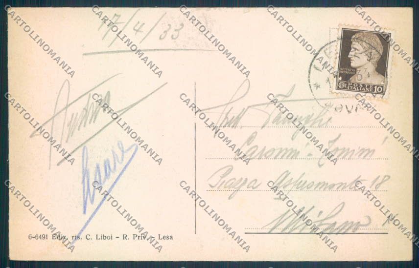 Novara Lesa cartolina ZQ6023 – retro