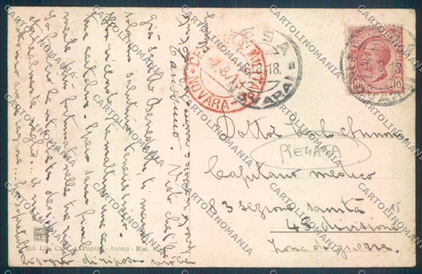 Novara Lesa PIEGATA cartolina ZQ6027 – retro
