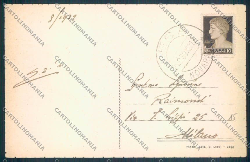 Novara Lesa cartolina ZQ6028 – retro