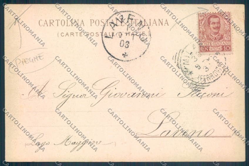 Novara Lesa PIEGHE cartolina ZQ6033 – retro