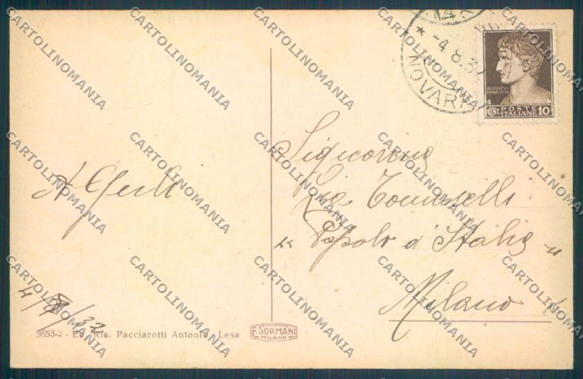 Novara Lesa cartolina ZQ6036 – retro