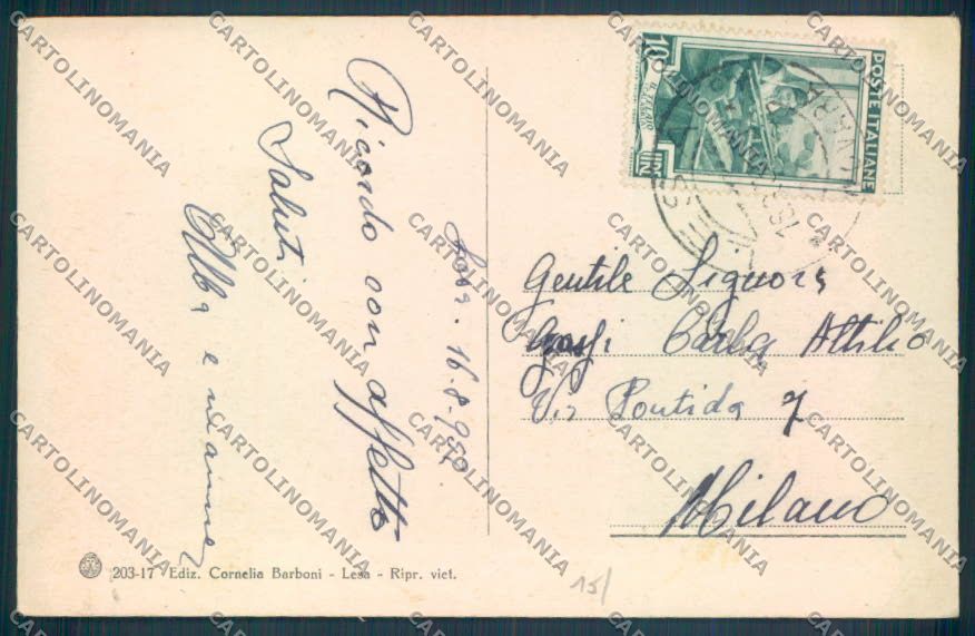 Novara Lesa cartolina ZQ6041 – retro