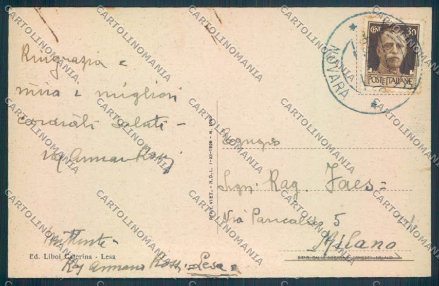 Novara Lesa cartolina ZQ6048 – retro