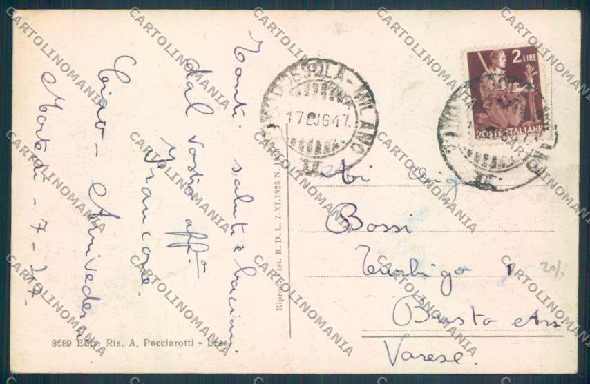 Novara Lesa Villa cartolina ZQ6051 – retro